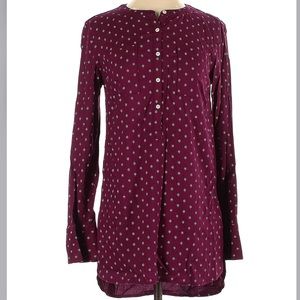 Merona Burgandy/Maroon Long Sleeved Tunic - Size Small